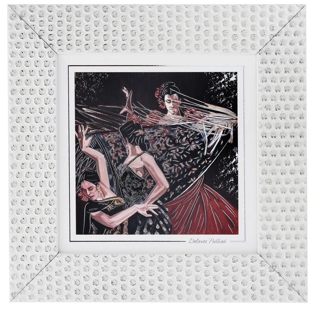 Quadro Tango 30x30 cm Beltrami con argento Miro Silver