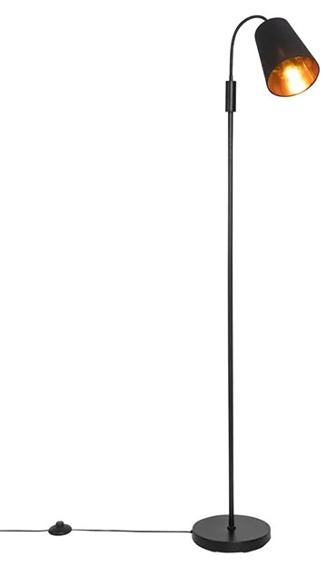 Lampada da terra moderna nera - Carmen