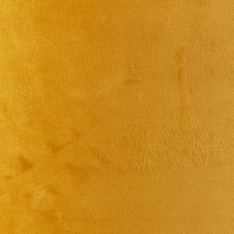 Paralume in velluto giallo ocra 50/50/25 con interno dorato