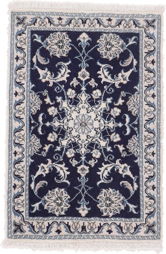 Nain Tappeto 90x60 (Iran) Annodato A Mano