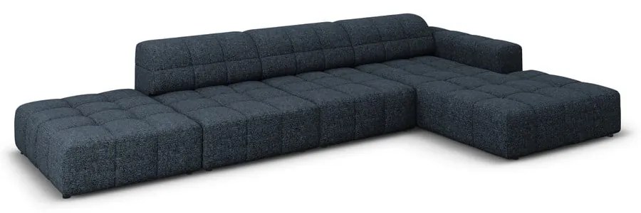 Divano angolare blu (angolo destro) Chicago - Cosmopolitan Design