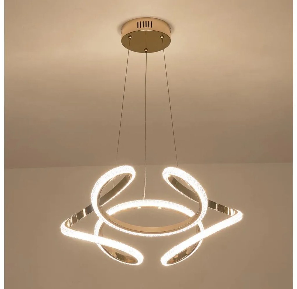 Lampadario LED a sospensione con filo LED/24W/230V 3000K 50x120 cm