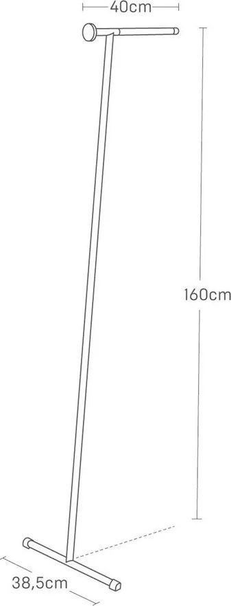 Attaccapanni da parete nero in metallo 38,5 cm Tower – YAMAZAKI