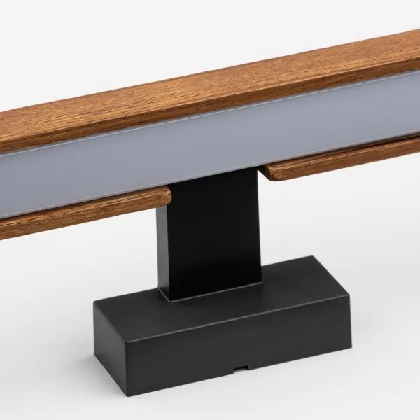 Brilagi-Illuminazione a LED per specchi da bagno WOODY MIRROR LED/8W/230V IP44 quercia/nero