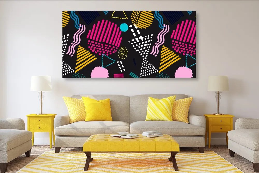 Quadro su tela – Motivo Memphis moderno