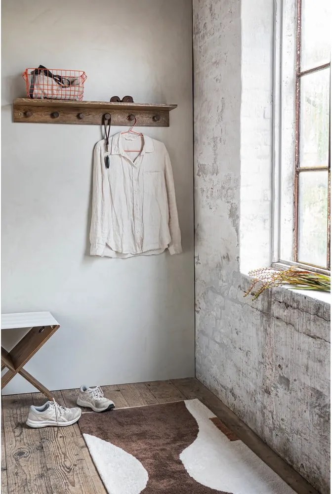 Appendiabiti da parete in rovere marrone con ripiano 90 cm Showcase - Mette Ditmer Denmark