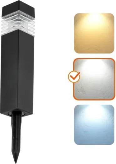 Lampada solare LED con sensore AURORA LED/1xAAA 4000K IP44 100 mAh