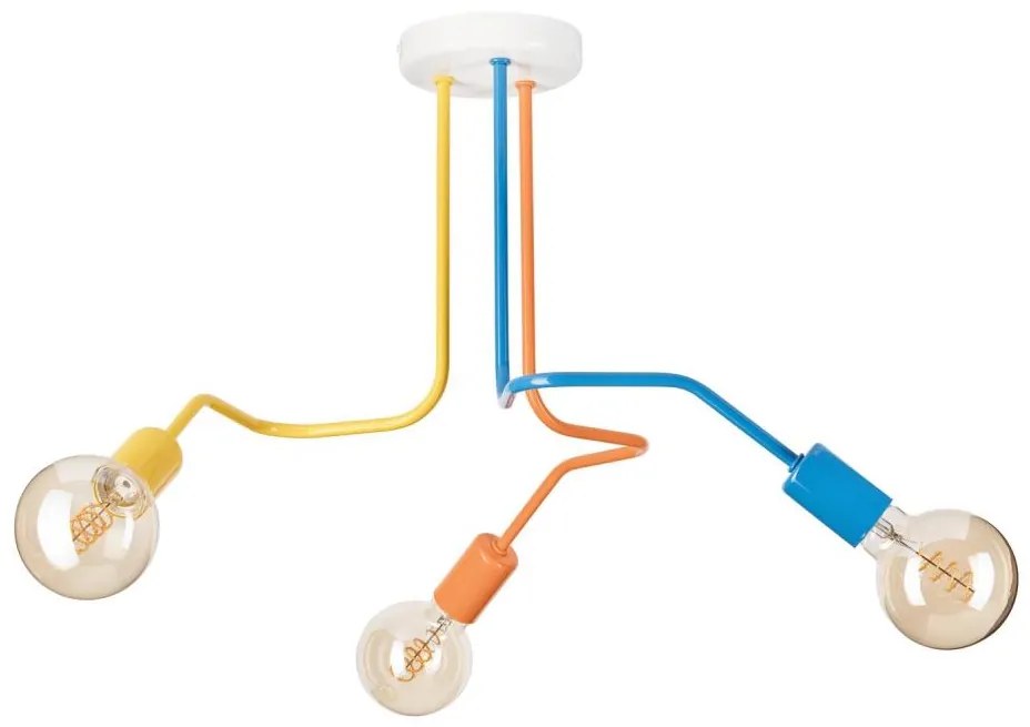 Lampadario a plafone MATYLDA 3xE27/60W/230V colorato