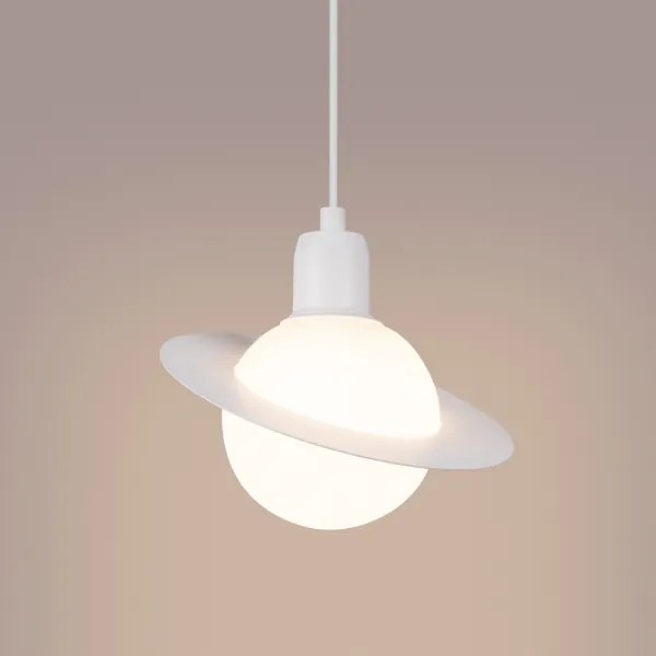 Sollux SL.1356 - Lampadario a sospensione con filo HYPERION 1xG9/8W/230V bianco