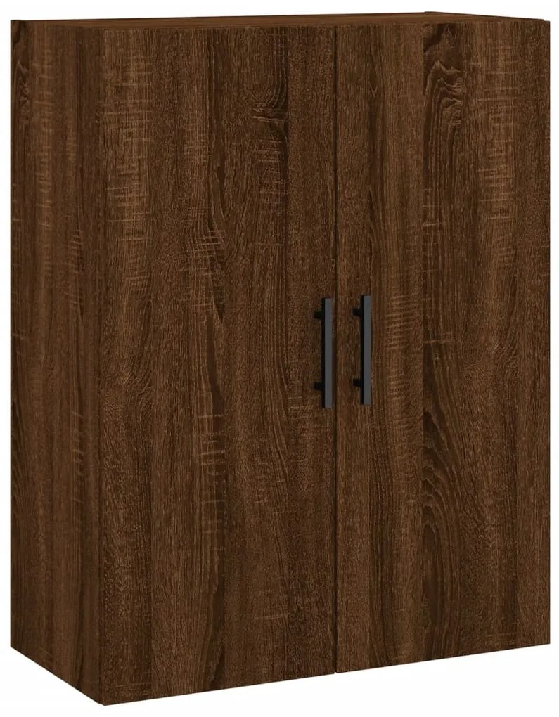 Mobile a parete rovere marrone 69,5x34x90 cm