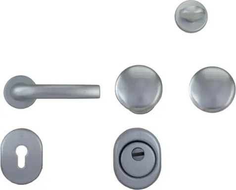 Kit Maniglia E Accessori Per Porta Blindata Cilindro Europeo BLINDO Inox
