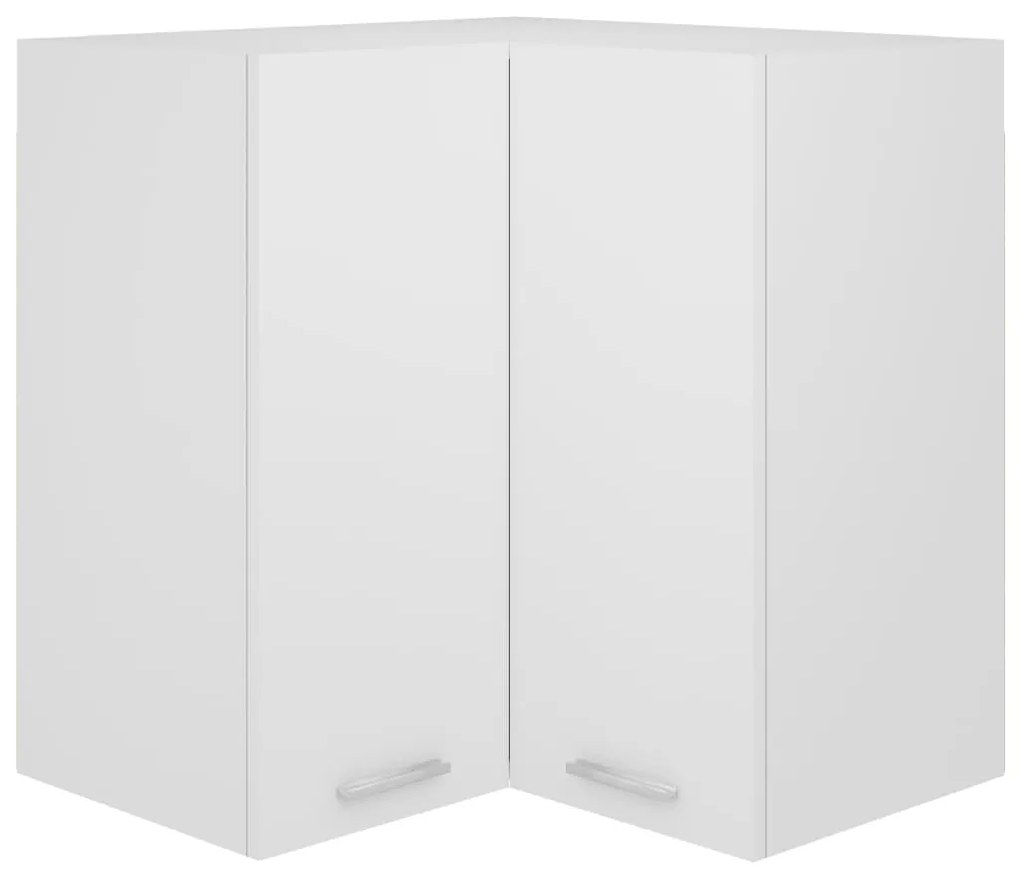 Pensile Angolare Bianco 57x57x60 Cm İn Legno Multistrato /