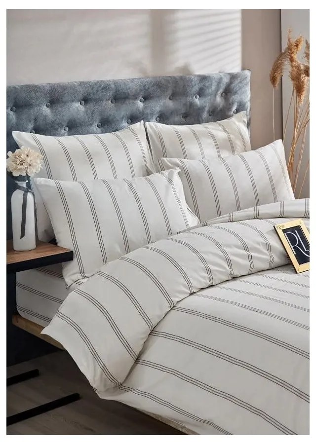 Biancheria da letto matrimoniale in cotone crema 200x220 cm - Mila Home