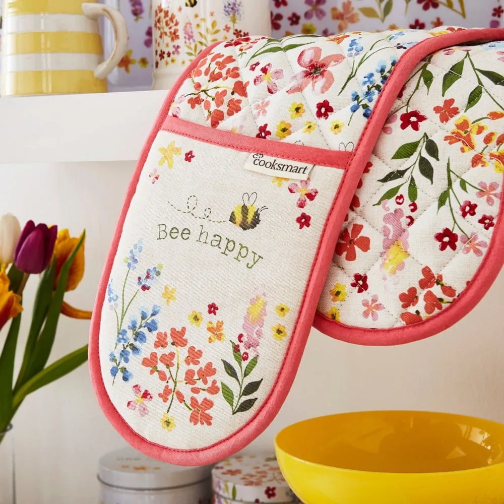 Guanto da cucina in cotone doppio Be Happy Bee Happy - Cooksmart ®