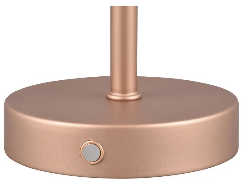 Lampada da tavolo dimmerabile a LED in rame (altezza 30 cm) Jeff - Reality