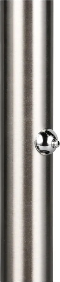 Lampada da terra LED nera e argentata (altezza totale 145 cm) Fiore – Trio Select