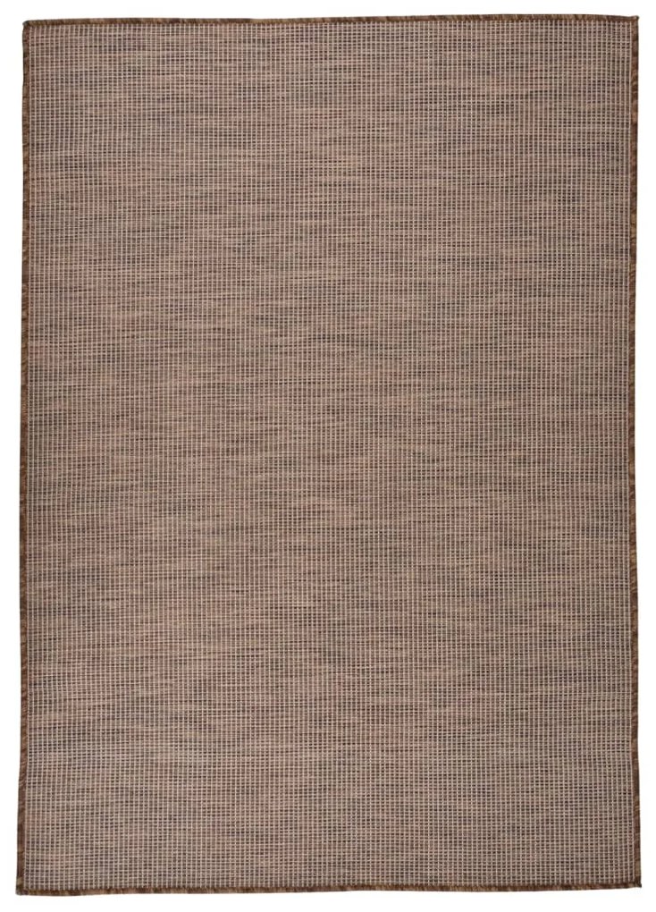Tappeto Da Esterni A Tessitura Piatta 160x230 Cm Marrone /