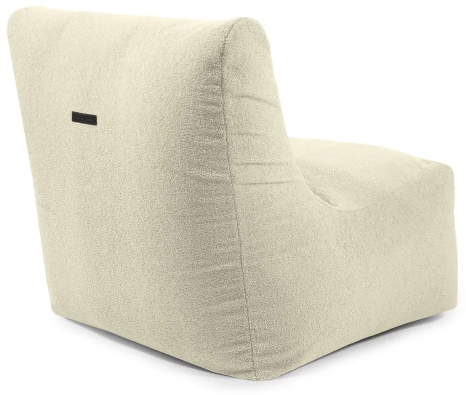 Puof a sacco marrone con rivestimento in bouclé Seat 100 Lounge – SLOWDOWN