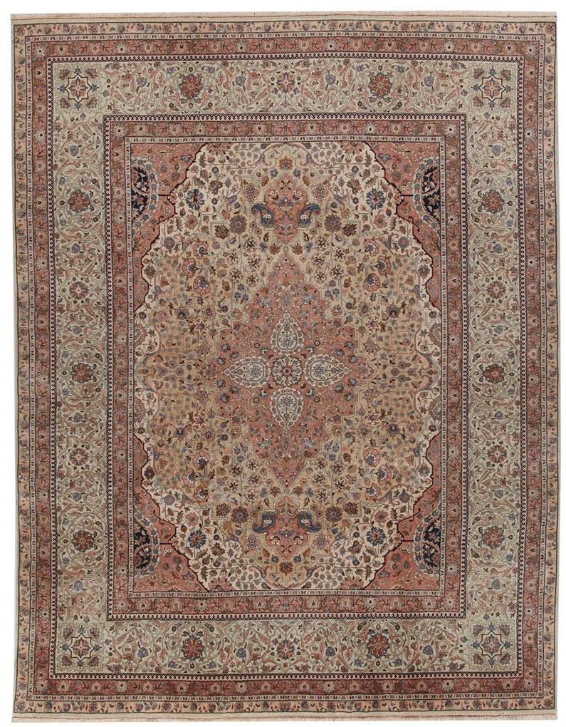 Tabriz Tappeto 250x300 (Indian) Annodato A Mano