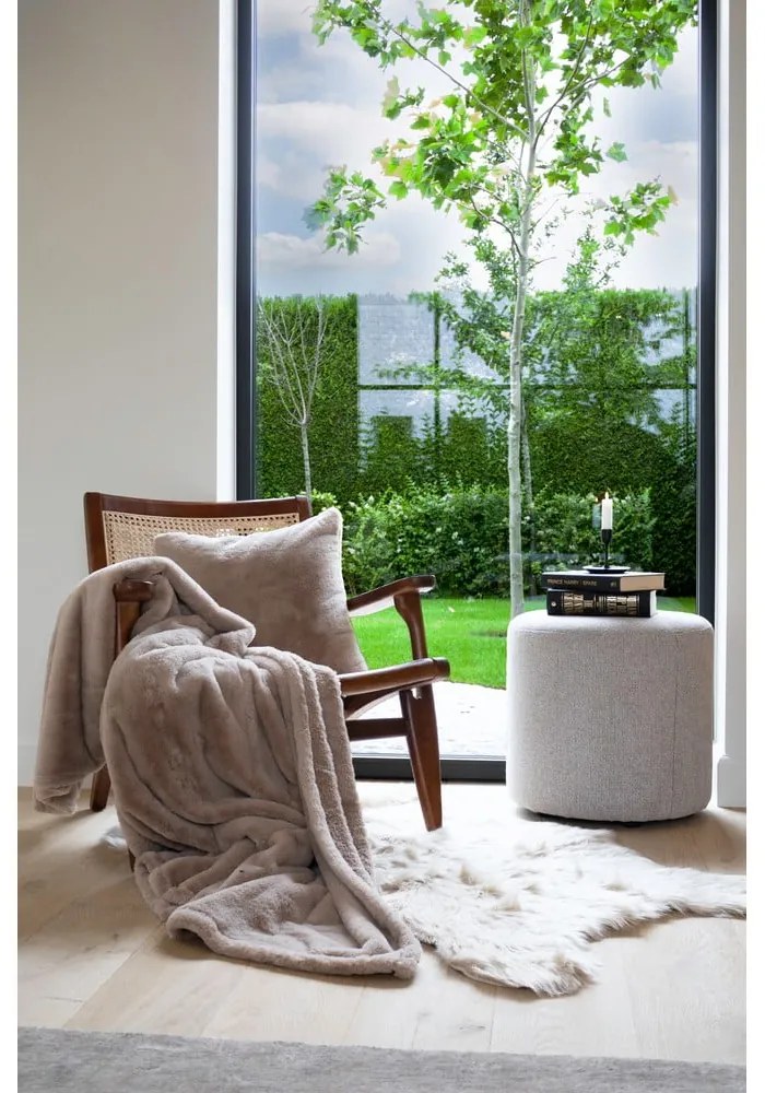 Coperta marrone in pelliccia finta 150x200 cm Ruby – Tiseco Home Studio