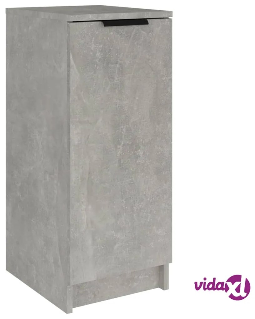 vidaXL Scarpiera Grigio Cemento 30x35x70 cm in Legno Multistrato
