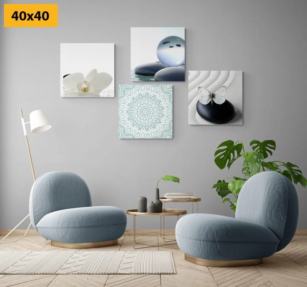 Set di quadri – Feng Shui in tonalità delicate