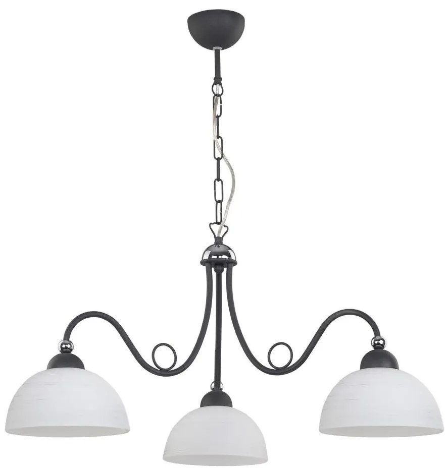 Jupiter 1490 - Lampadario a sospensione con catena SAGA 3xE27/60W/230V