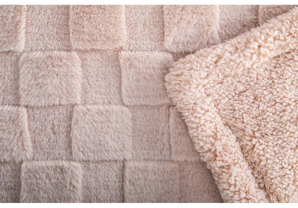 Coperta marrone in micropile 150x200 cm Rava – Tiseco Home Studio