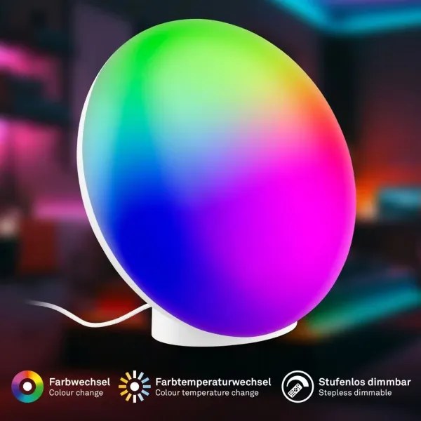 Brilo - Lampada da tavolo ricaricabile dimmerabile LED RGBIC TARA LED/6W/5V Wi-Fi Tuya+telecomando