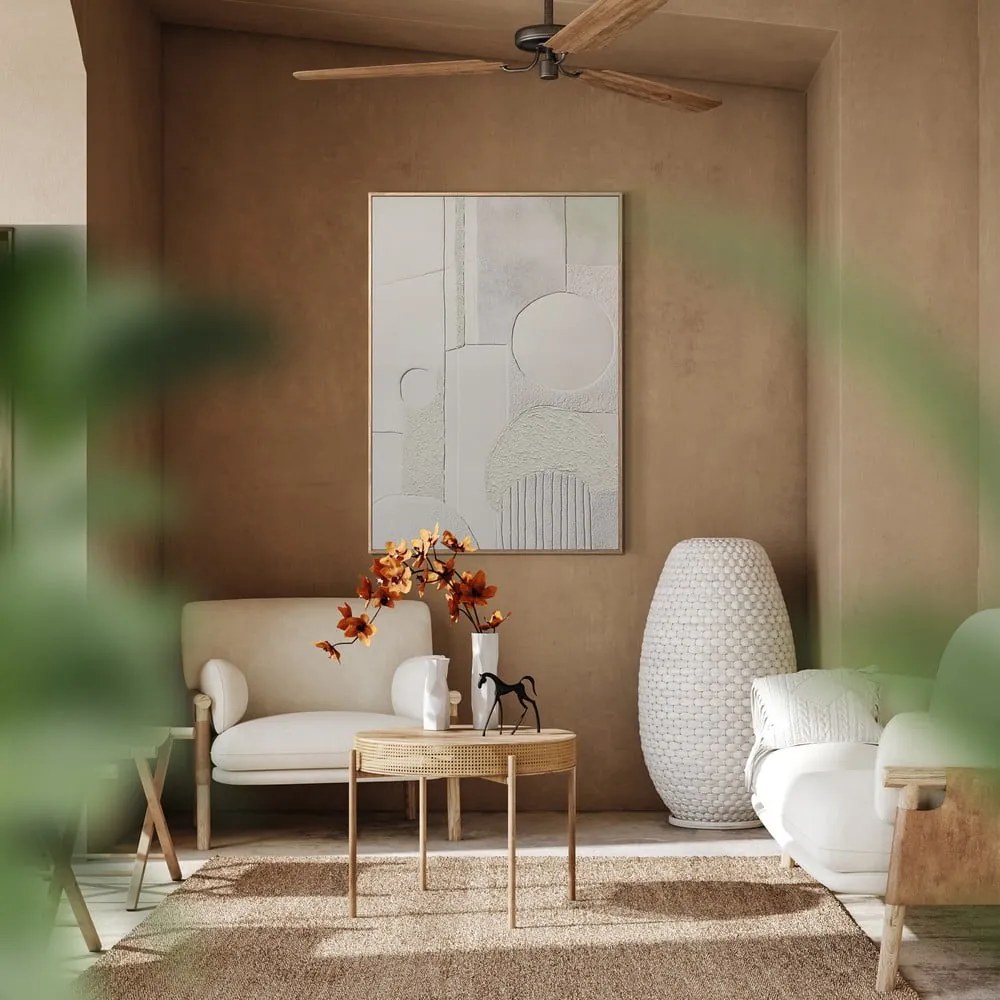 Quadro con elementi dipinti a mano 70x100 cm Lan – Styler