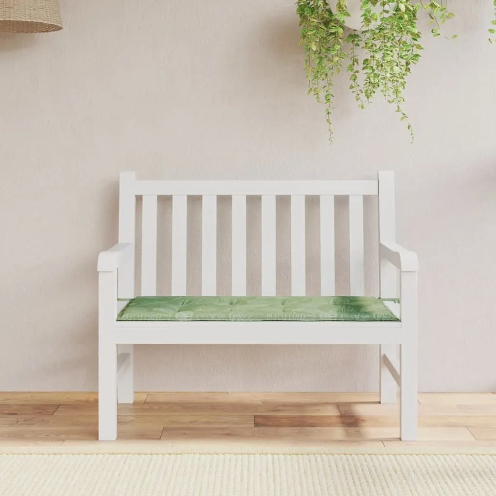 Cuscino Per Panca A Foglie 100x50x3 Cm İn Tessuto Oxford /