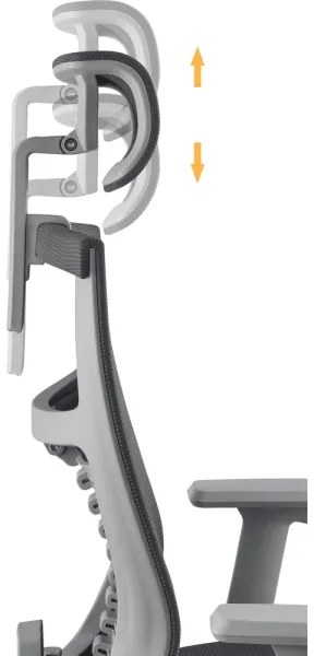 Yenkee - Sedia da ufficio nera/grigia