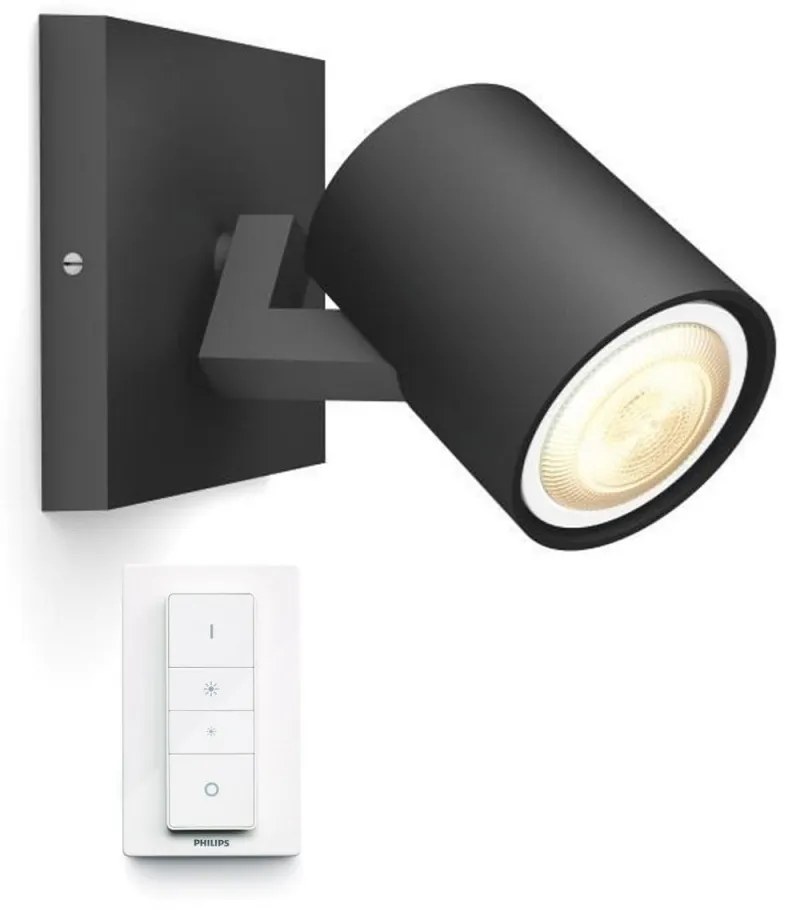 Philips Hue - Runner Hue Spot m/Switch White Amb. Black Philips Hue