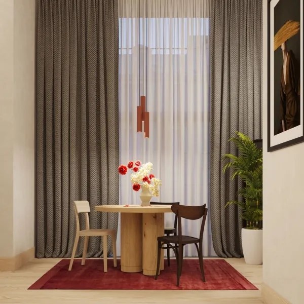 Sollux SL.1492 - Lampadario a sospensione con filo LAGOS 3xGU10/10W/230V rosso