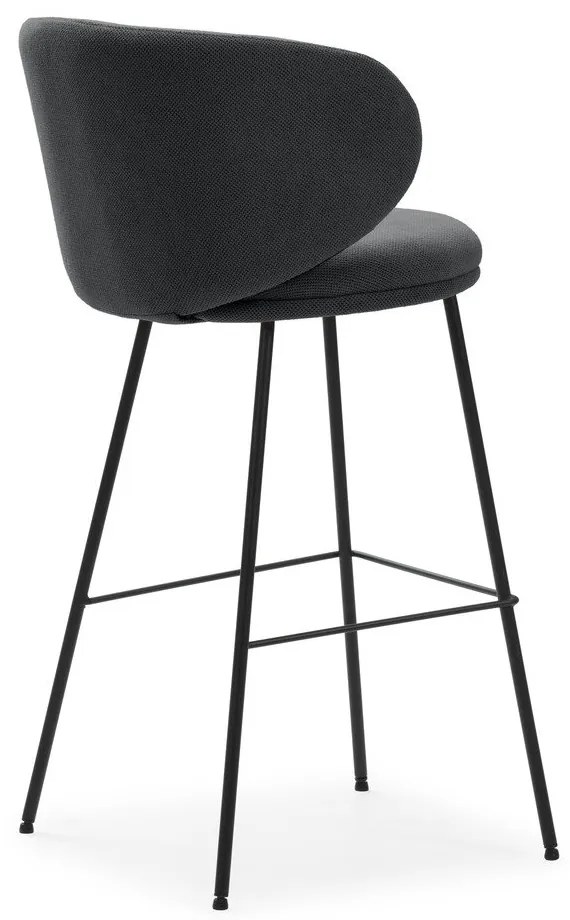 Set di sbagelli da bar in grigio scuro 2 pz (altezza della seduta 65 cm) Rush – Marckeric