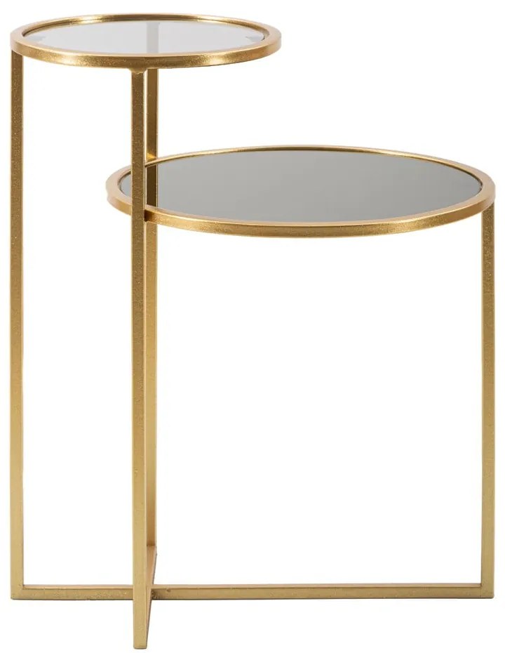 Tavolino rotondo in oro 40x50 cm - Mauro Ferretti