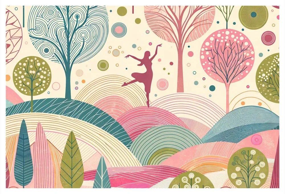 Quadro su tela – Ballerina nella natura