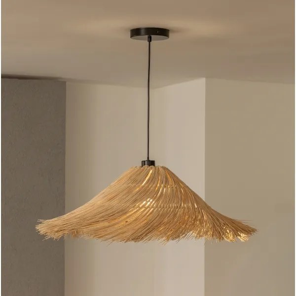 Brilagi - Lampadario LED a sospensione con cavo CERIA BOHO 1xE27/40W/230V Ø 70 cm rattan