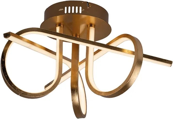 Plafoniera LED Joy Ø 51 cm dorato IP20 bianco naturale NOVECENTO