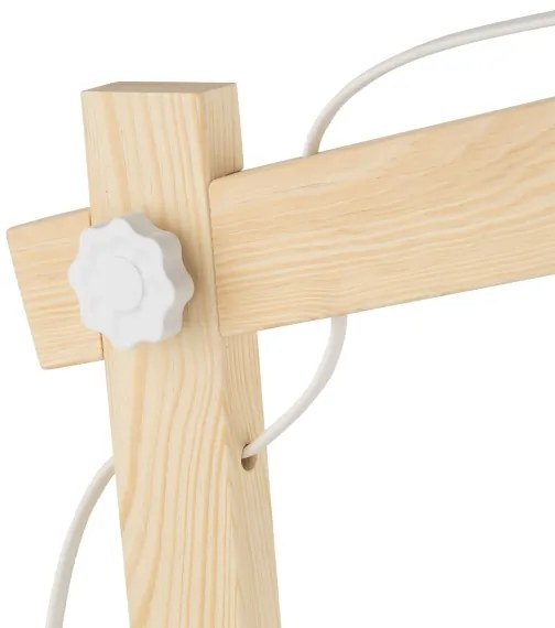 Lampada da tavolo OSLO 1xE27/15W/230V pino/bianco