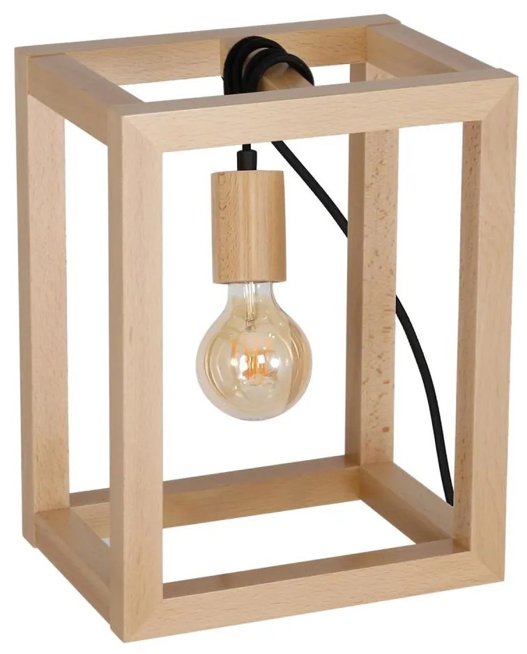 Lampada da tavolo LEGNO 1xE27/60W/230V
