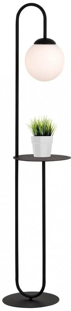 Lampada da terra in acciaio BARI LP1 E14 da interno Colore del corpo Nero