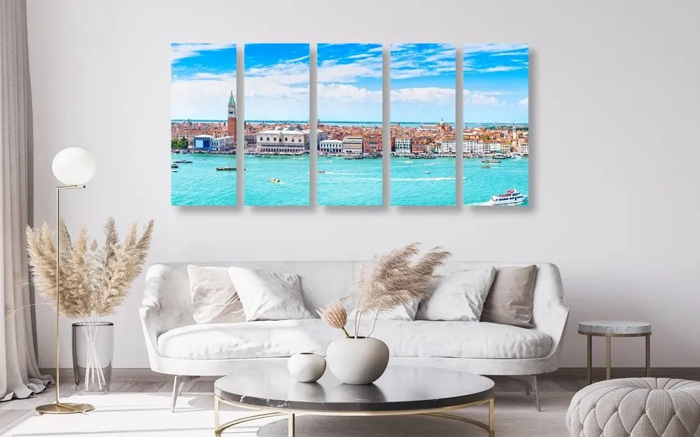 Quadri 5 pezzi – Vista su Venezia