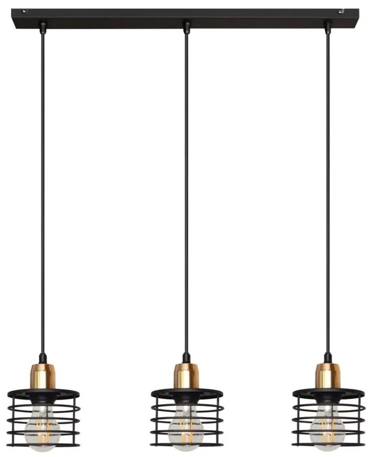 Lampadario a sospensione con filo EDISON 3xE27/15W/230V