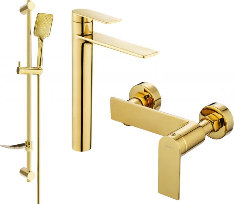 Mexen Zero DF62 set doccia, dorato - 71114DF62-50