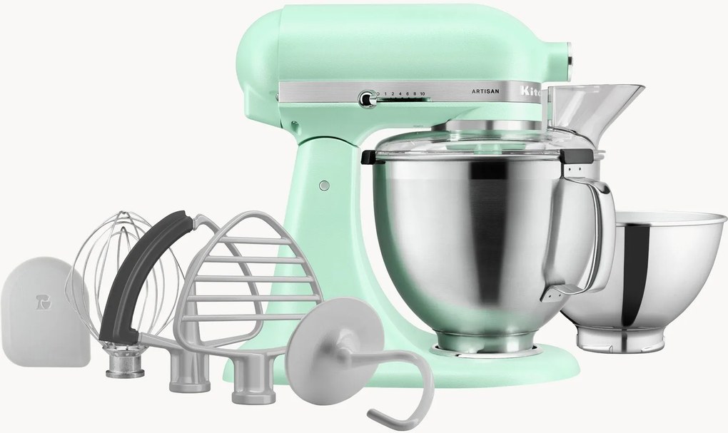 Set robot da cucina con ciotola inclinabile e accessori Artisan, 4,7 L, set da 9
