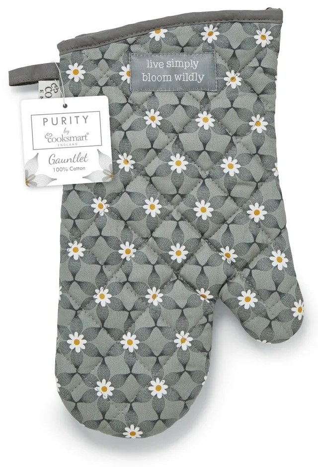 Guanti da cucina in cotone grigio Purity - Cooksmart ®