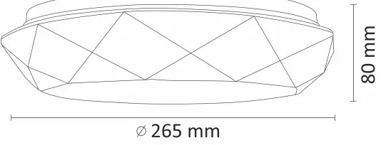 Plafoniera LED da bagno GALAXY LED/12W/230V