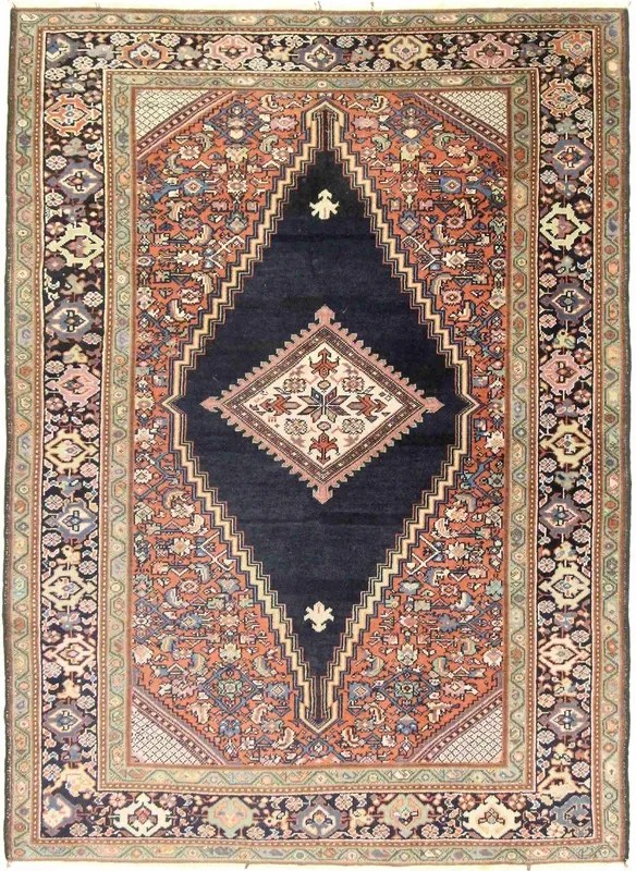 Malayer Tappeto persiano 150 x 110 Blu (Iran) Annodato A Mano