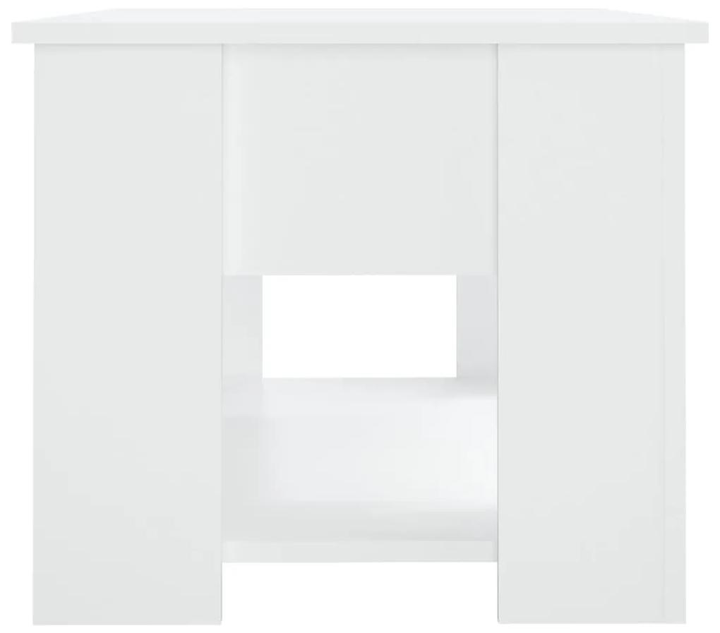 Tavolino da Salotto Bianco 79x49x41 cm in Legno Multistrato